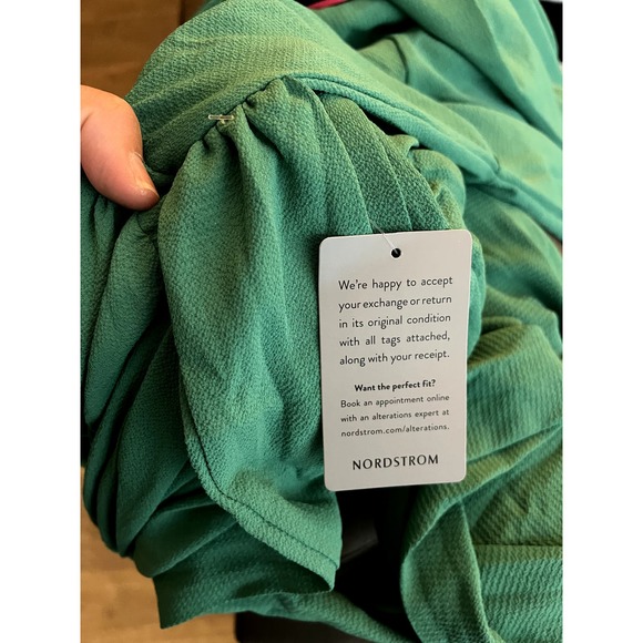 NWT Meghan LA Womens Lilypad Emerald Maxi Dress Size M - Picture 5 of 6